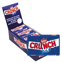 Caja de 15 paquetes de barritas de chocolate con leche y arroz crujiente Crunch