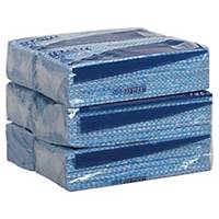 Chiffons nettoyants Wypall X50, bleus, 50 chiffons par paquet, 6 paquets