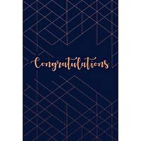 Greeting card congratulations blue - pack of 6