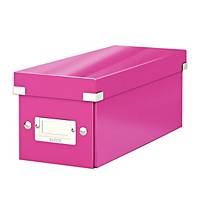 Boîte de rangement, LEITZ 6041, 143x136x352 mm, format CD, pink