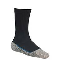 Bata Industrials Cool MS 2 Black sokken, zwart/grijs, maat 35-38, per paar