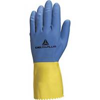 Delta Plus VE330 Glove Pair 6/7 Blue/Yellow