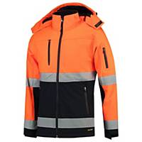 Tricorp TSE3001 hi-vis softshell jacket, orange/navy blue, size XS, per piece