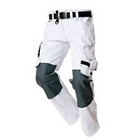 Pantalon de travail Tricorp TWC2000, blanc/gris, taille 42, la pièce