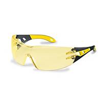 UVEX 9192.788 PHEOS SMALL SAFETY SPECTACLES AMBER LENS