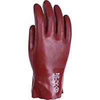 Ultimate R227 PVC Chemical Resistant Gauntlet 11   Red Size 9.5 (Pair)