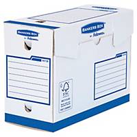 Boîte d archives Bankers Box A4+ - manuel - dos 15 cm - blanc/bleu - par 20