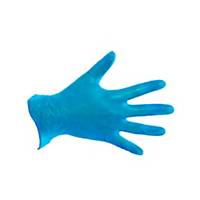 CMT B202 gloves vinyl not powdered blue M - BX 100