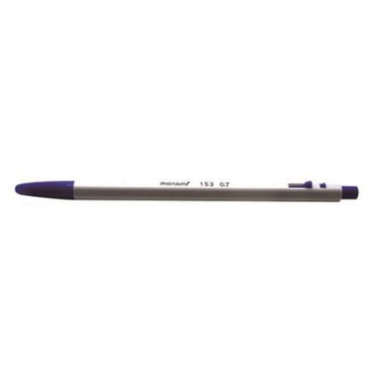 Monami 153 Black & White High Quality Ballpens Black Ink Ball Point Pen 0.7mm 