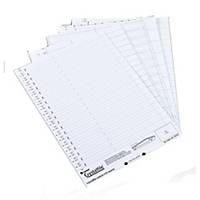 Rexel Crystalfile White Linked Top Suspension File Tab Inserts - Pack of 50