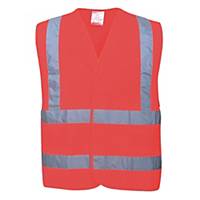 Portwest C470 hi-vis safety vest, red, size L/XL, per piece
