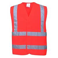 Portwest C470 hi-vis safety vest, red, size S/M, per piece