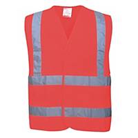 Portwest C470 hi-vis safety vest, red, size 2XL/3XL, per piece