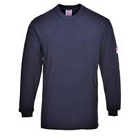 Portwest FR11 T-shirt met lange mouwen, marineblauw, maat XS, per stuk