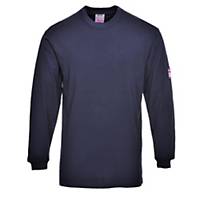 Portwest FR11 T-shirt met lange mouwen, marineblauw, maat M, per stuk
