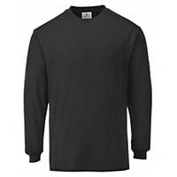 Camiseta manga larga Portwest FR11 negro - talla xl