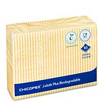 Chicopee J-Cloth 3000 Yellow - Pack of 50