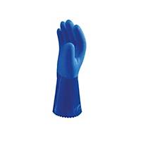 SHOWA 660 HEAVYWEIGHT PVC CHEMICAL GLOVE BLUE 9 (PAIR)