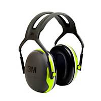 3M™ Peltor X4 oorkappen met hoofdband, SNR 33 dB, lime, per stuk