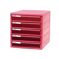ORCA TCB-5 Cabinet 5 Drawers Pink/Pink