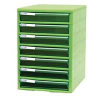 ORCA TCB-7 Cabinet 7 Drawers Green/Green