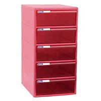ORCA TCB-5BB Cabinet 5 Drawers Pink/Pink