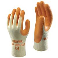 Showa 310 Cut Gloves - Orange/Yellow, Size 8, Pair