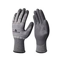 Deltaplus Grey/Black Cut Resistance Gloves Size 8 - Pack of 3 Pair