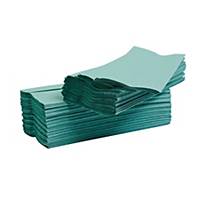 Green 1 Ply C-Fold Hand Towels - Pack of 2880