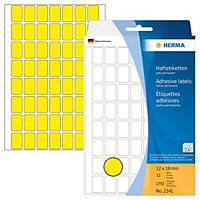 Herma Universal-Etiketten 2341, 12 x 18mm (LxB), gelb, 1792 Stück