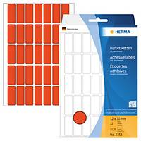Herma Universal-Etiketten 2352, 12 x 30mm (LxB), rot, 1120 Stück