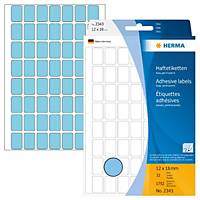 Herma Universal-Etiketten 2343, 12 x 18mm (LxB), blau, 1792 Stück