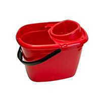 Red 14 Litre Mop Bucket With Wringer