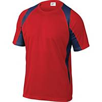 T-shirt Deltaplus Bali, rød/grå, str. L