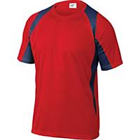 T-shirt Deltaplus Bali, rød/grå, str. XL