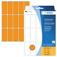 Herma Universal-Etiketten 2414, 20 x 50mm (LxB), leuchtorange, 360 Stück
