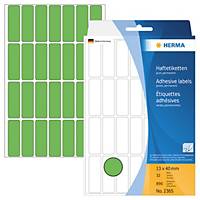 Herma Universal-Etiketten 2365, 13 x 40mm (LxB), grün, 896 Stück