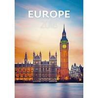 Europe - mesačné medzinárodné kalendárium, 14 listov, 31,5 x 45 cm