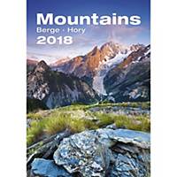 Mountains/Hory - mesačné medzinárodné kalendárium, 14 listov, 31,5 x 45 cm