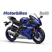 Motorbikes - mesačné medzinárodné kalendárium, 14 listov, 45 x 31,5 cm