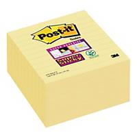 Karteczki Post-it® Super Sticky XL, Żółte, w linię, 101x101mm ,6x90 sztuk
