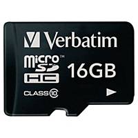 Hukommelseskort Verbatim Micro-Class 10-SDHC, 16 GB