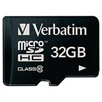 Carte mémoire Micro SDHC Verbatim, classe 10, 32 GO