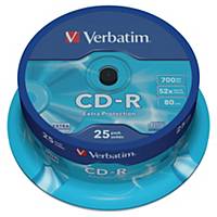 CD-R Verbatim, 700MB/80 Min., 25 pzi