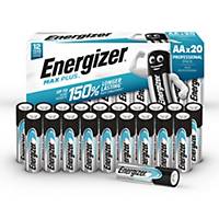 Energizer Alkaline Max Plus AA Battery - Pack of 20