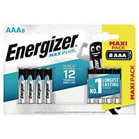 Pack de 8 piles Energizer alcaline Max Plus AAA/LR3