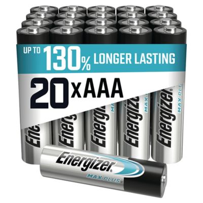 Pile alcaline Energizer Max Plus AAA, les 20 piles