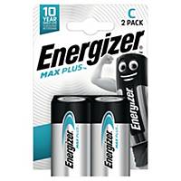 Energizer Max Plus C alkaline batterij, per 2 batterijen