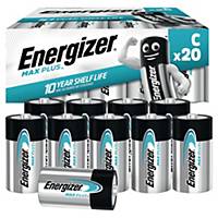 Energizer Alkaline Max Plus C Batteries - 20 Pack