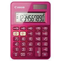 Calculatrice de poche Canon LS-100K, affichage de 10 chiffres, rose